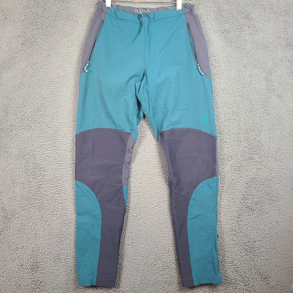 Rab Torque Pants Womens Small Blue Grey Climbing Hiking Trousers QFU-70
